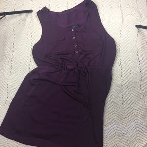 Apt 9 sleeveless shirt waist dress purple XL